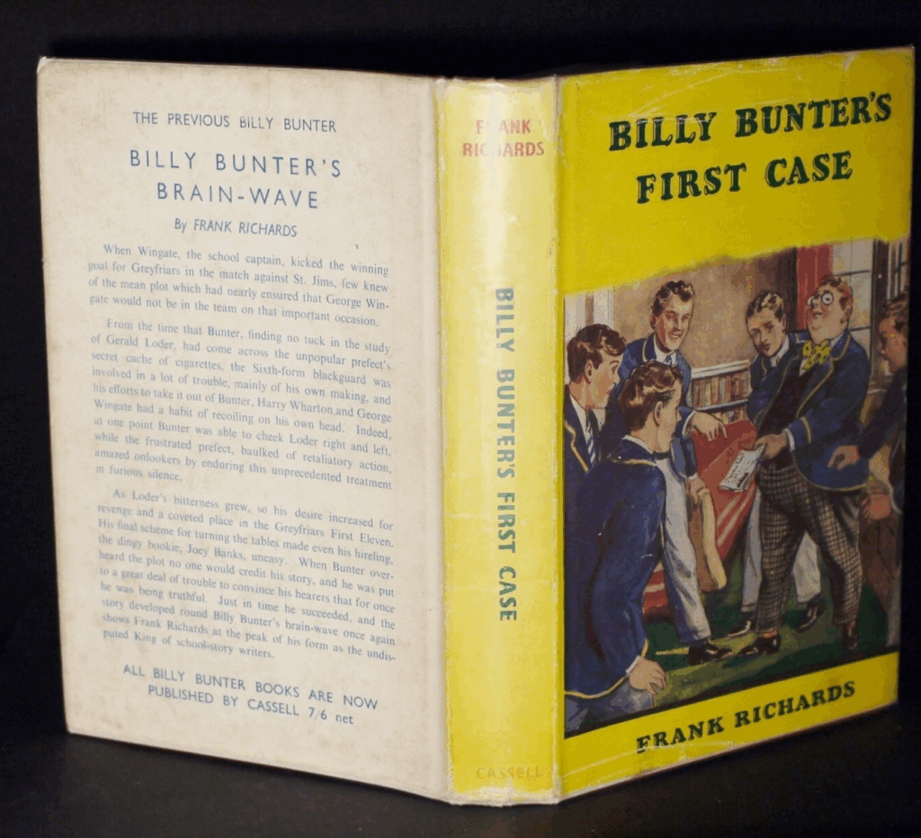 Frank Richards Billy Bunter s First Case First Edition In D J 1953 