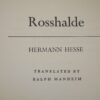 Hermann Hesse Rosshalde Proof Copy Jonathan Cape 1971 - Image 5