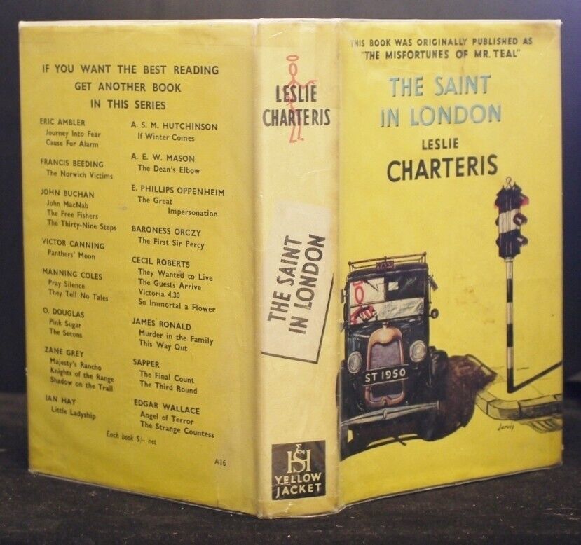 Leslie Charteris The Saint In London Reprint in D J 1951