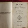 * Miniature * Le Rime Di Messer Francesco Petraca Vol 2 1820 - Image 5