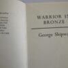 * Rare Signed Copy * George Shipway Warrior in Bronze 1977 - Image 5