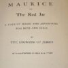 * Rare * Countess of Jersey Maurice or The Red Jar 1st Edn 1894 - Image 5