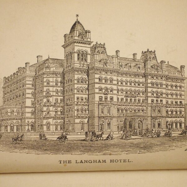 * Rare * The Langham Hotel Guide To London 1867 in Full Leather Binding - Image 3