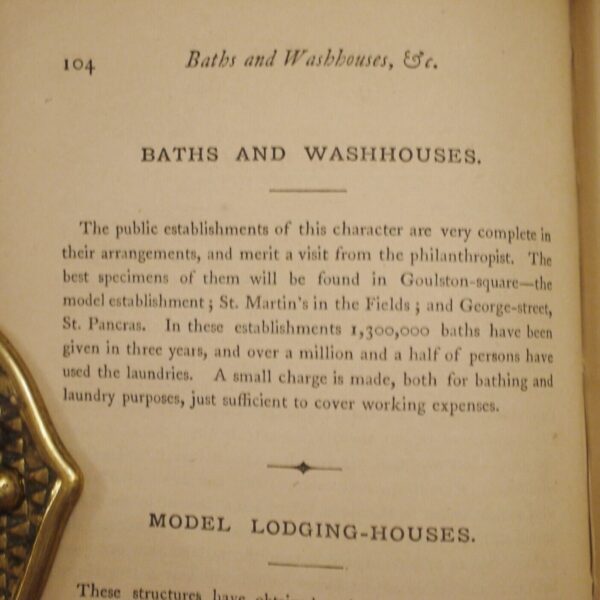 * Rare * The Langham Hotel Guide To London 1867 in Full Leather Binding - Image 9