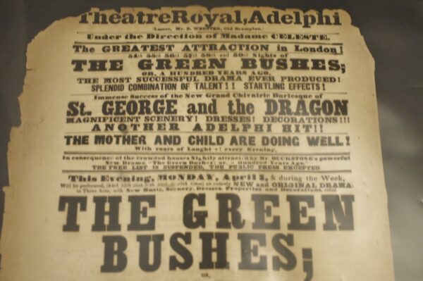 ** Rare ** Theatre Playbill/Poster  Theatre Royal Adelphi 1845 - Image 5
