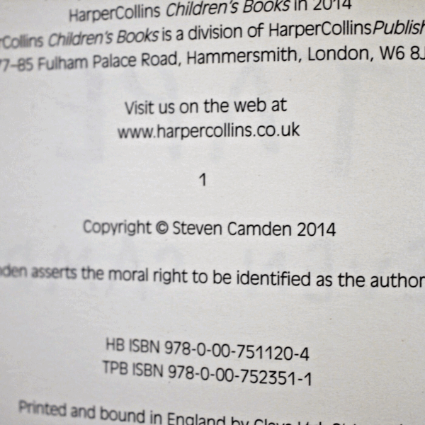 **Signed As New ** Steven Camden Tape 1st UK Edition 2014 - Image 6
