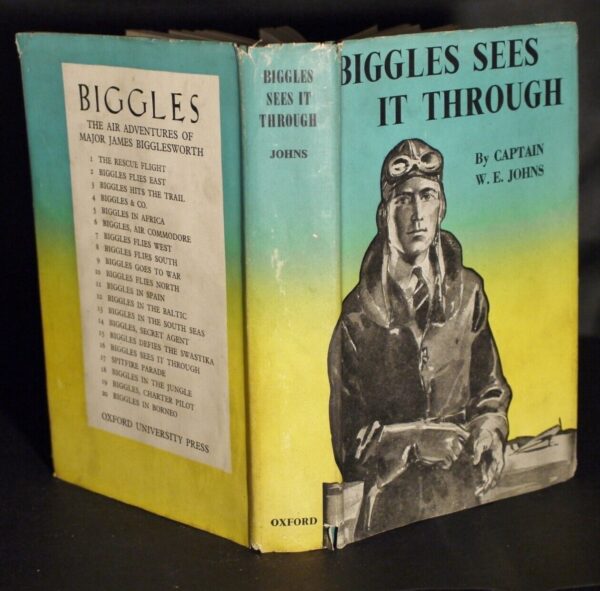 W.E. Johns Biggles Sees It Through Reprint in D/J 1951 - Image 3