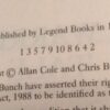 Allan Cole and Chris Bunch The Warrior's Tale 1st Ed ** SIGNED COPY ** - Image 6
