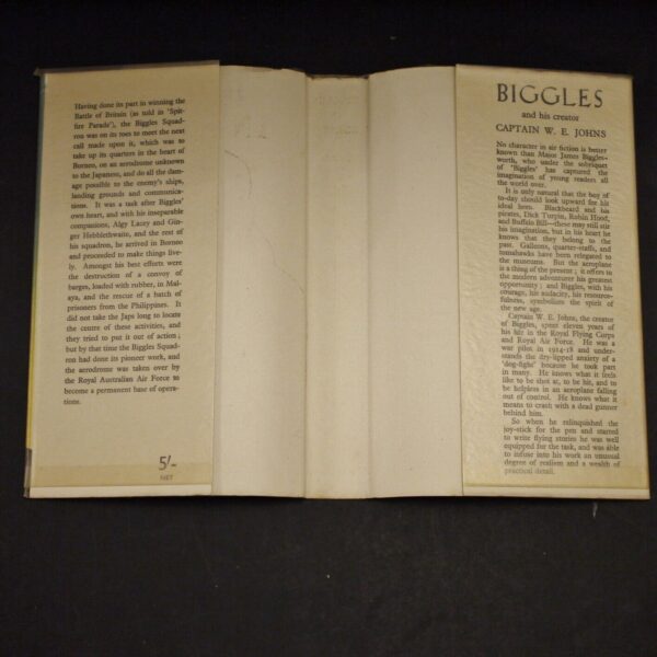 * Lovely Copy * W.E. Johns Biggles In Borneo Reprint in D/J 1951 - Image 5