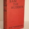 PG Wodehouse Sam The Sudden First Edition Red Cloth Boards 1925