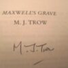 M.J. Trow Maxwell's Grave First Ed ** SIGNED COPY ** - Image 3