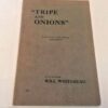 ** RARE ** Will Whitehead Tripe and Onions Racehorse Breeder 1954