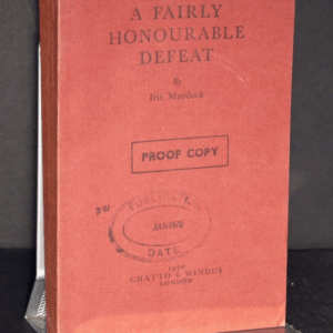 * Rare * Iris Murdoch A Fairly Honourable Defeat 1st Proof Copy in Wraps 1970
