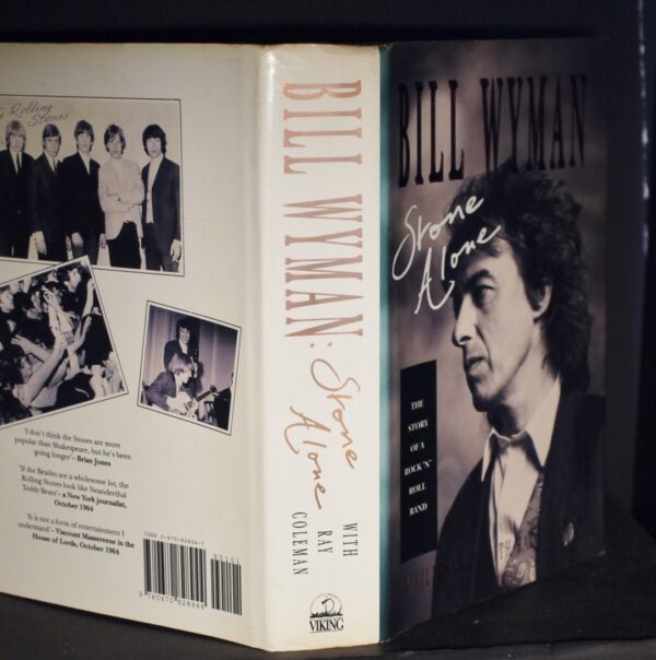 ** Rare Signed ** Bill Wyman Stone Alone (Rolling Stones) 1st Edn in D/J 1990 - Image 5