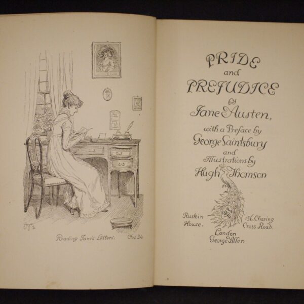 * Rare * Pride & Prejudice Jane Austen Illus By Hugh Thomson (Peacock Edition) - Image 5