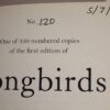 ** Signed Ltd Edition **  no 120 of 350 Copies  Christy Lefteri Songbirds 2021 - Image 3