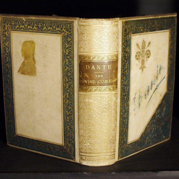 * Fine binding * The Divine Comedy of Dante (Translated By Longfellow) 1891 - Image 3