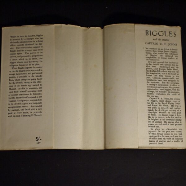 * Lovely Copy * W.E. Johns Biggles Flies East Reprint in D/J 1951 - Image 6