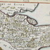 * Rare *  Copperplate Engraved Map of Kent By John Seller Hand Coloured 1695 - Image 3