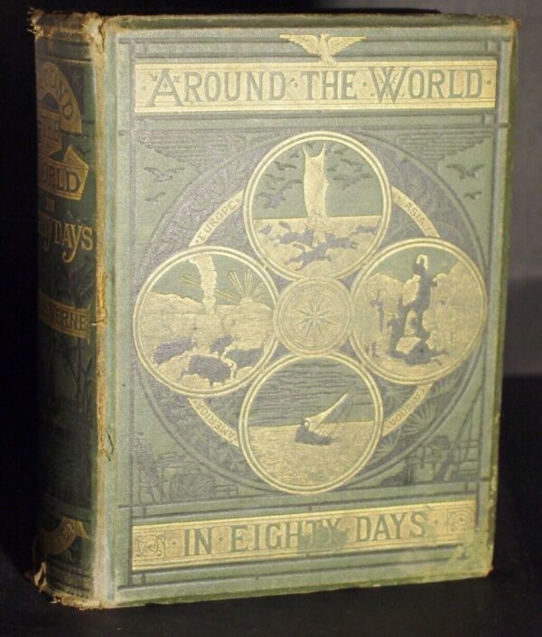 * Rare * Jules Verne Around The World in Eighty Days 4th Edition 1875