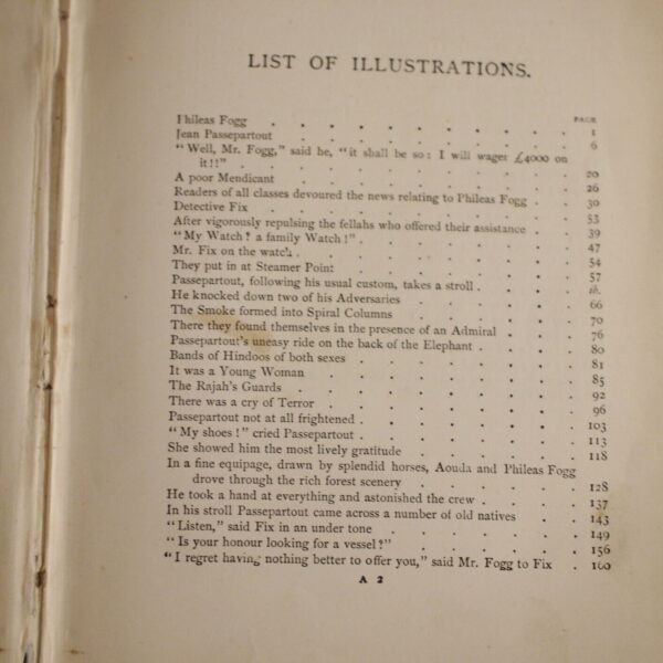 * Rare * Jules Verne Around The World in Eighty Days 4th Edition 1875 - Image 9