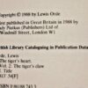 * Rare * Lewis Orde The Tiger's Claw 1st/1st 1988 - Image 5