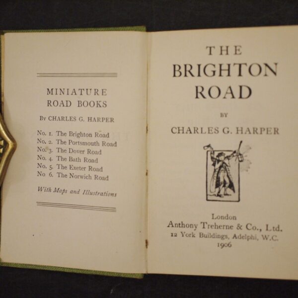 ** Rare Miniature ** The Brighton Road By Charles G. Harper 1906 - Image 7