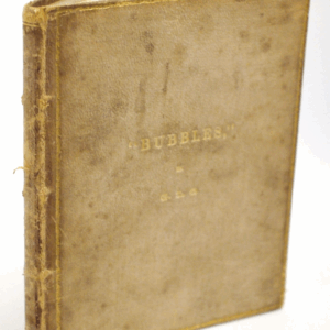 * Rare Signed * Bubbles By G.L.O. Poetic Dedications & Verse 1886