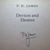 ** Signed ** PD James Devices and Desires First Edition 1989 - Image 3