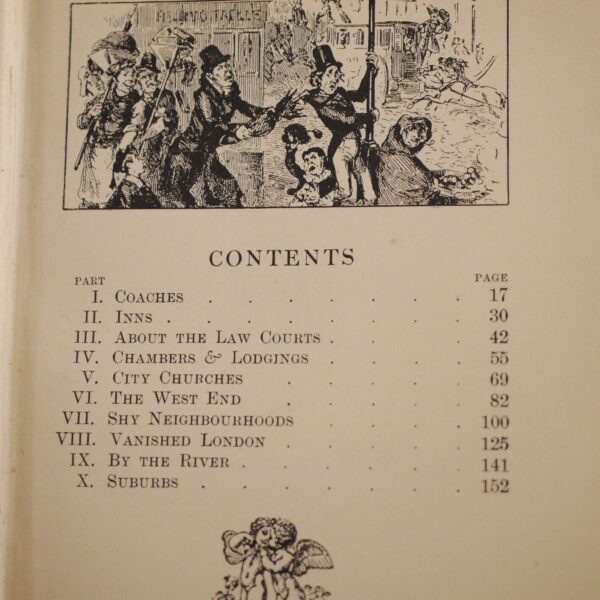 * Fine Binding * Charles Dickens Vignettes of London Life Circa 1912 - Image 8