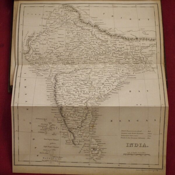 James Bell System of Geography With 3 Folding Maps India,USA & Columbia 1848 - Image 4