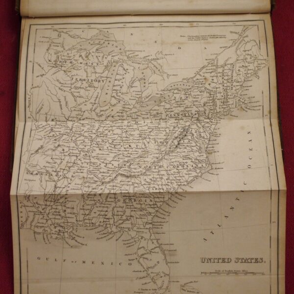 James Bell System of Geography With 3 Folding Maps India,USA & Columbia 1848 - Image 10