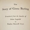 Selma Lagerlof The Story of Gosta Berling 1st UK Edition 1911 - Image 5