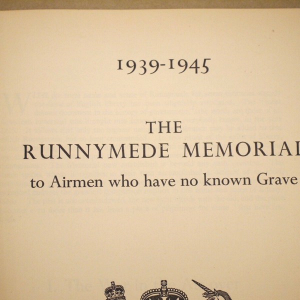 The Runnymede Memorial Part 1939-145 (An Introduction to the Register) - Image 3