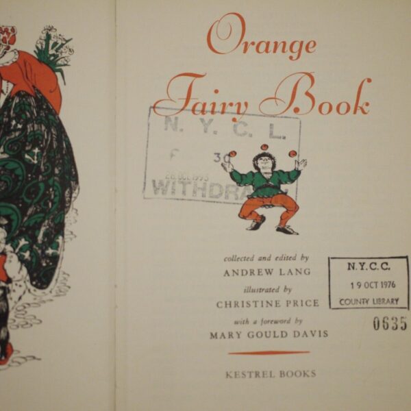 ** Uncommon ** Andrew Lang Orange Fairy Book in D/J Reprint 6th Impression 1975 - Image 8