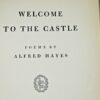 Alfred Hayes Welcome to the Castle 1st US Edition 1950 - Image 5