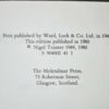 Nigel Tranter The Chosen Course First Edition Thus 1980 - Image 4
