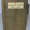 * Rare Fine Copy  * Robert Graves On English Poetry First Edition 1922 - Image 4