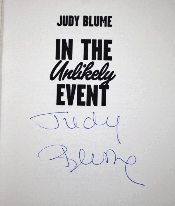 **Signed As New ** Judy Blume In The Unlikely Event 1st UK Edition 2015 - Image 3