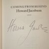 * Signed Copy * Howard Jacobson Coming From Behind 1st UK Edn 1983 - Image 3