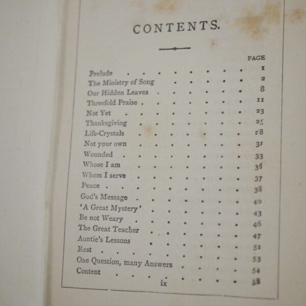 1879 Frances Ridley Havergal- The Ministry of Song Miniature Book 12cm by 9cm - Image 5
