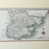 Antique Steelplate Engraved Map of Essex by M.A. Leigh in 1833