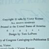 ** Signed Copy ** Victor Koman Solomon's Knife 1st US Edition 1989 - Image 6